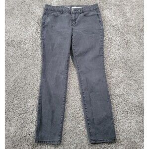 DKNY Jeggings Womens 14 Skinny Mid Rise Stretch Dark Wash Jeans 32x30 Black